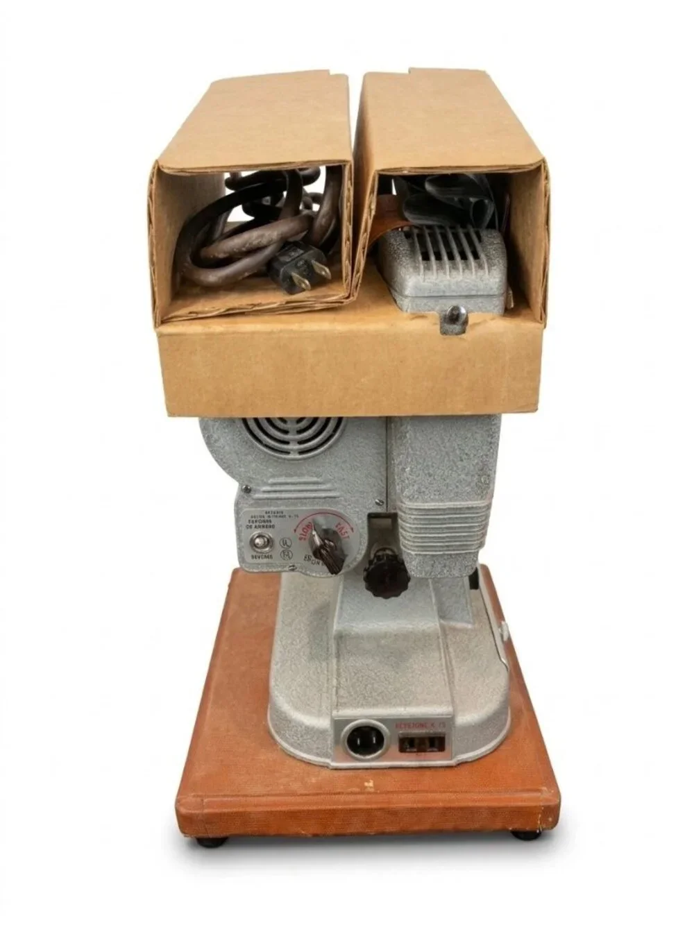 Vintage Keystone 109D 8mm Movie Film Projector Case Manual Accessories Untested